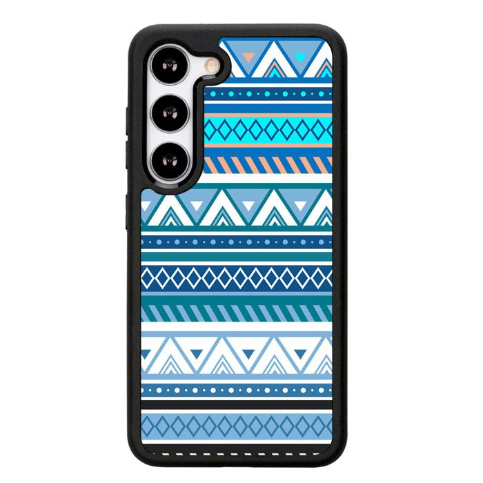 Aztec Pattern Blue Z3811 Samsung Galaxy S24 5G Case