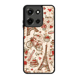 paris vintage Z3833 Motorola Moto G 5G 2025 Case
