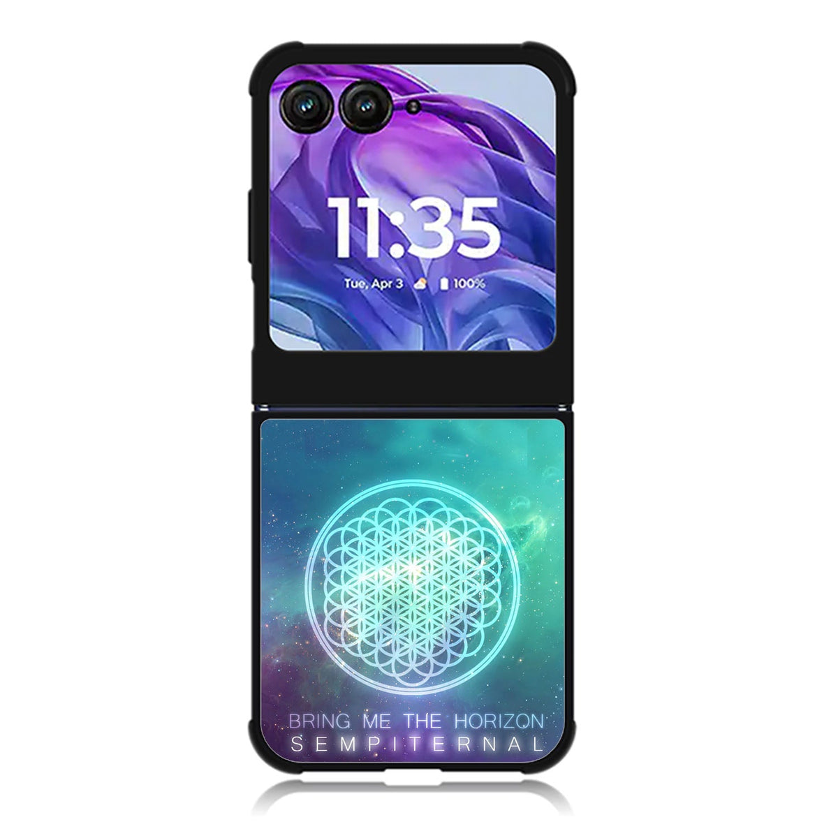 bring me the horizon logo sempiternal Galaxy Motorola Moto Razr 2024 , Moto Razr 50 Case FE1350