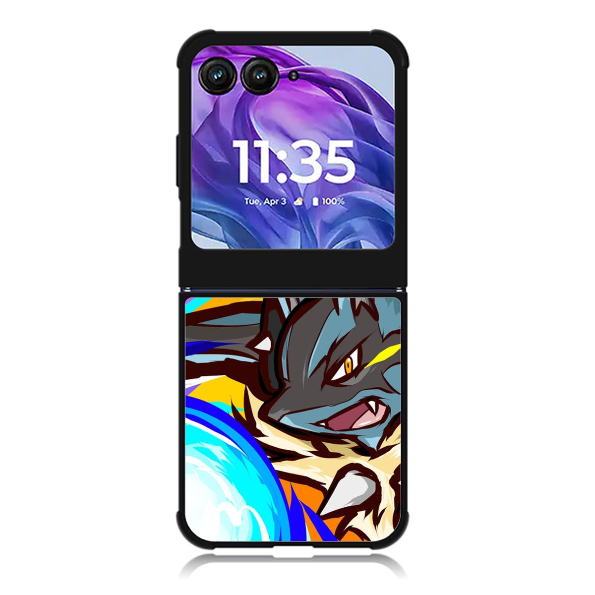 Lucario Mega evolution Pokemon Motorola Moto Razr 2024 , Moto Razr 50 Case FE1351