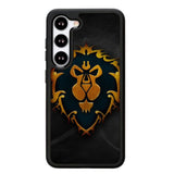 World of Warcraft Alliance Gold Logo Z4196 Samsung Galaxy S25 5G Case