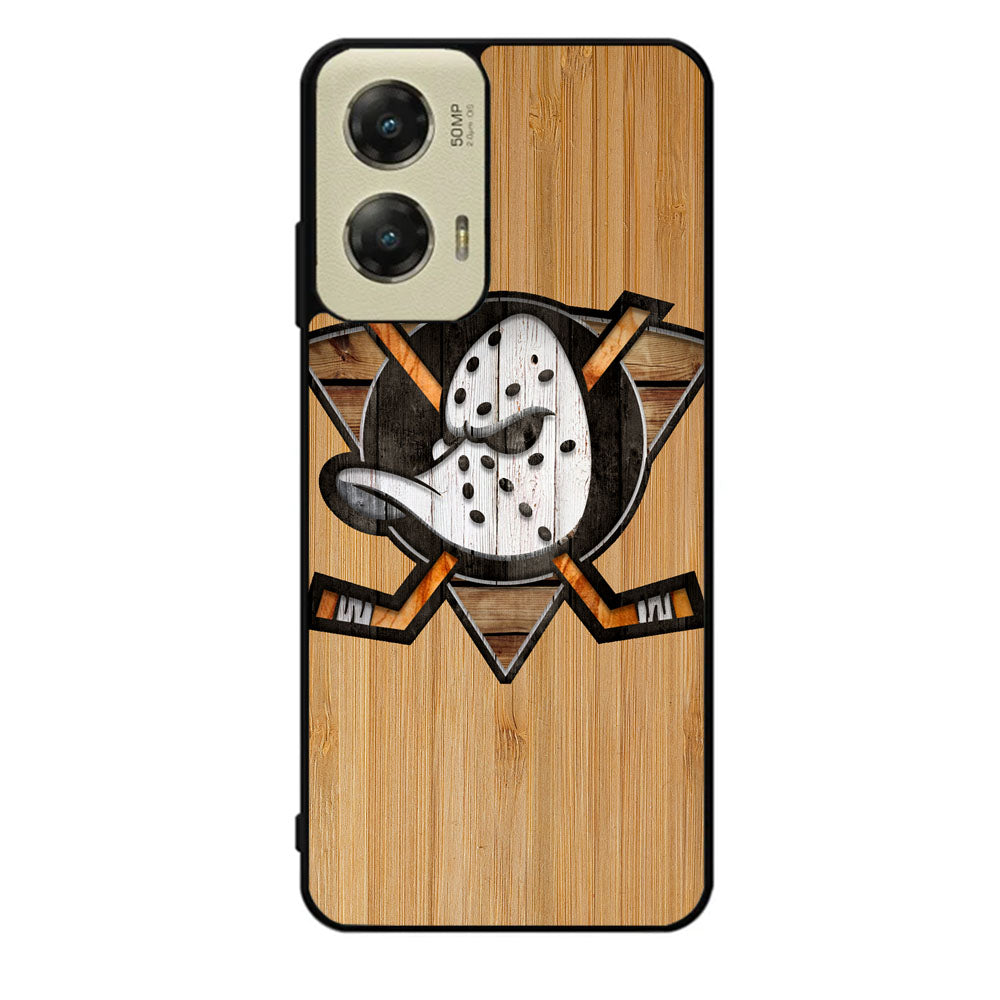 Anaheim Ducks logo wood Case Motorola Moto G Stylus 2024 5G BC1417