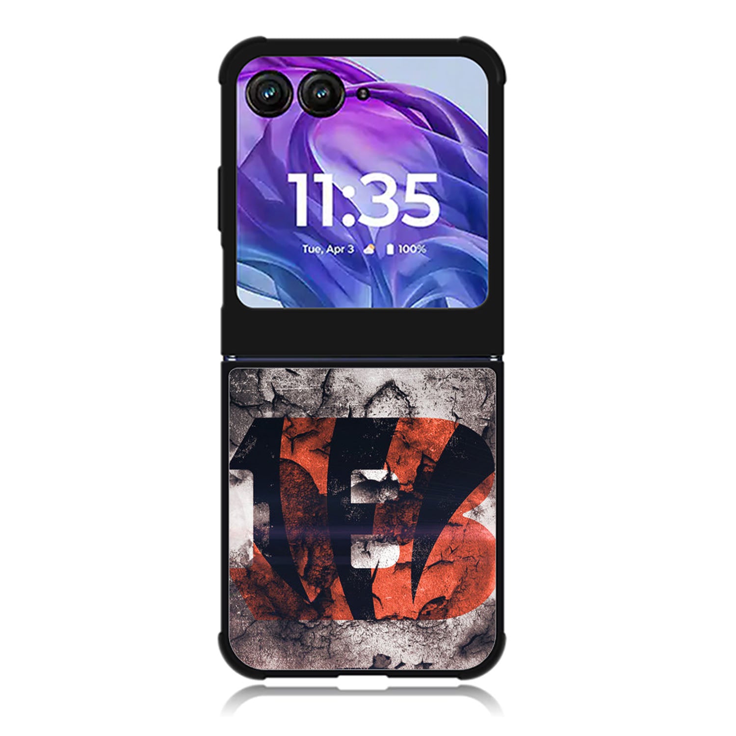 Cincinnati Bengals Logo Motorola Moto Razr Plus 2025/2024 Case, Moto Razr 50 Ultra 5G BC1441