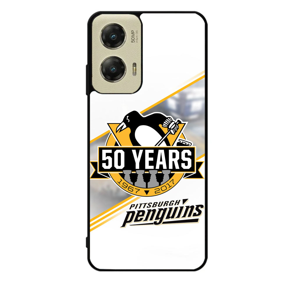Pittsburgh Penguins logo 50 Years Case Motorola Moto G Stylus 2024 5G BC1456