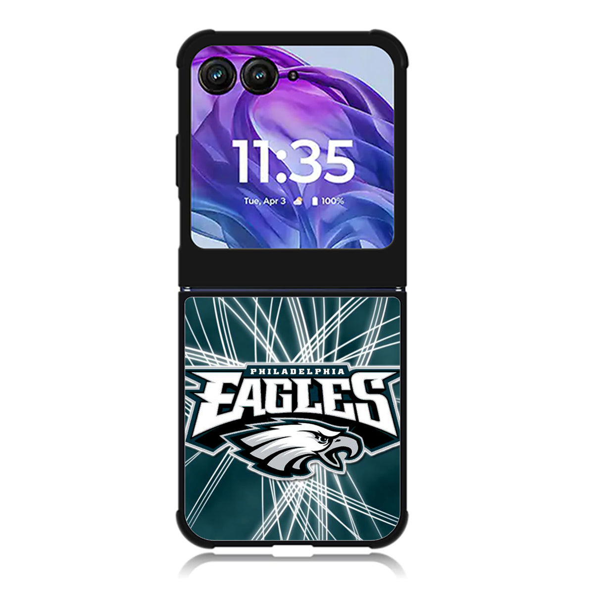 Philadelphia Eagles NFL Logo Motorola Moto Razr Plus 2025/2024 Case, Moto Razr 50 Ultra 5G BC1481