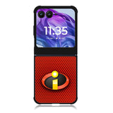 The Incredibles 2 Logo Red Carbon Motorola Moto Razr 2024 , Moto Razr 50 Case FE1492