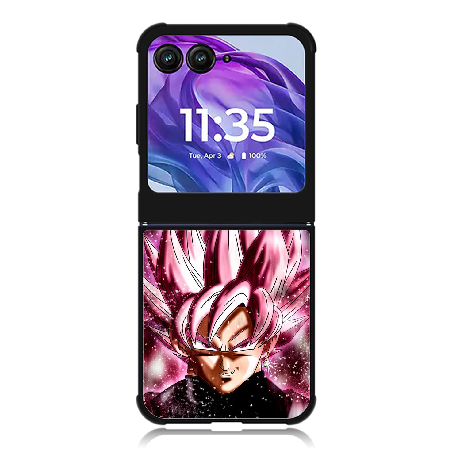 dragon ball super black goku Motorola Moto Razr Plus 2025/2024 Case, Moto Razr 50 Ultra 5G BC1516