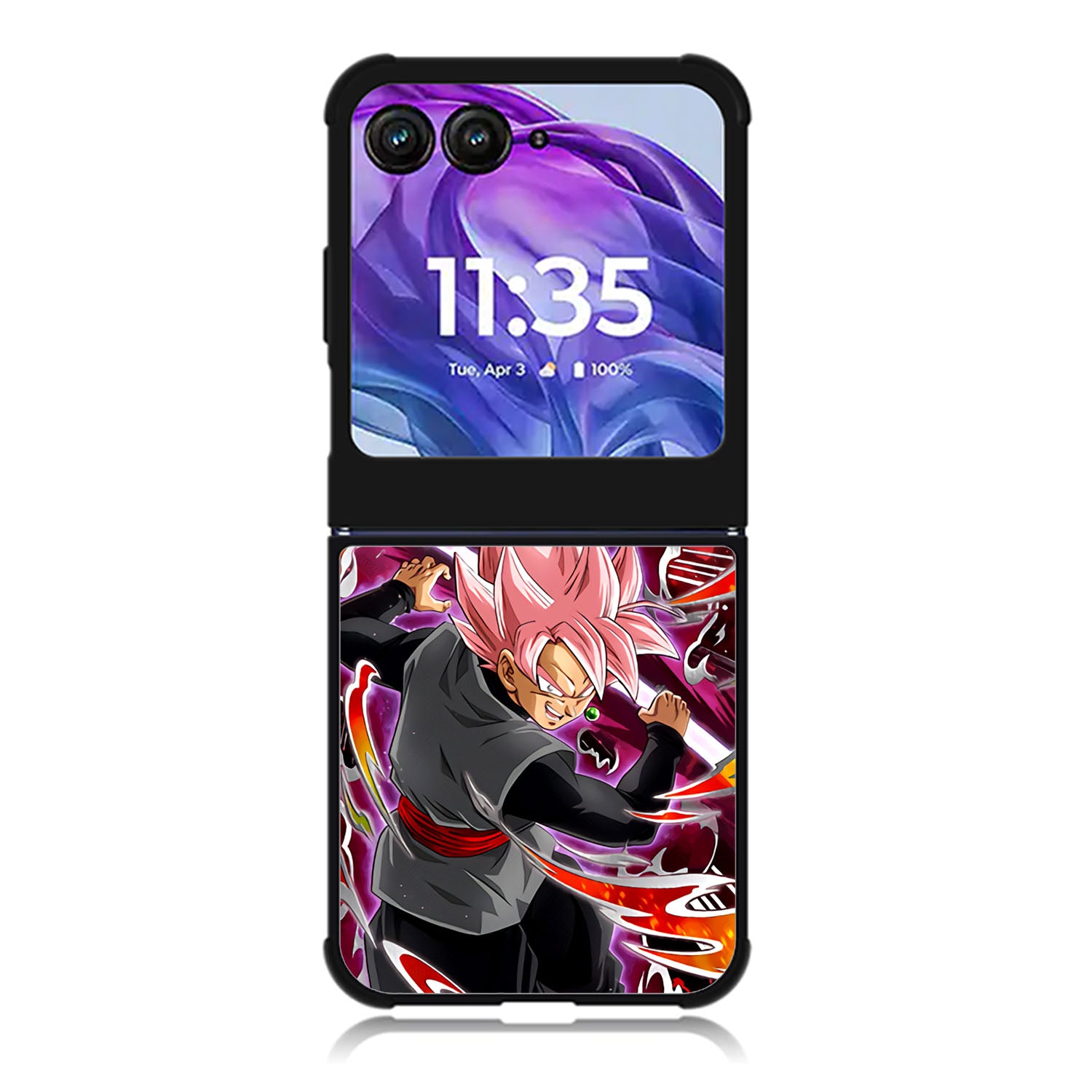 Goku Super saiyan black rose Motorola Moto Razr Plus 2025/2024 Case, Moto Razr 50 Ultra 5G BC1005