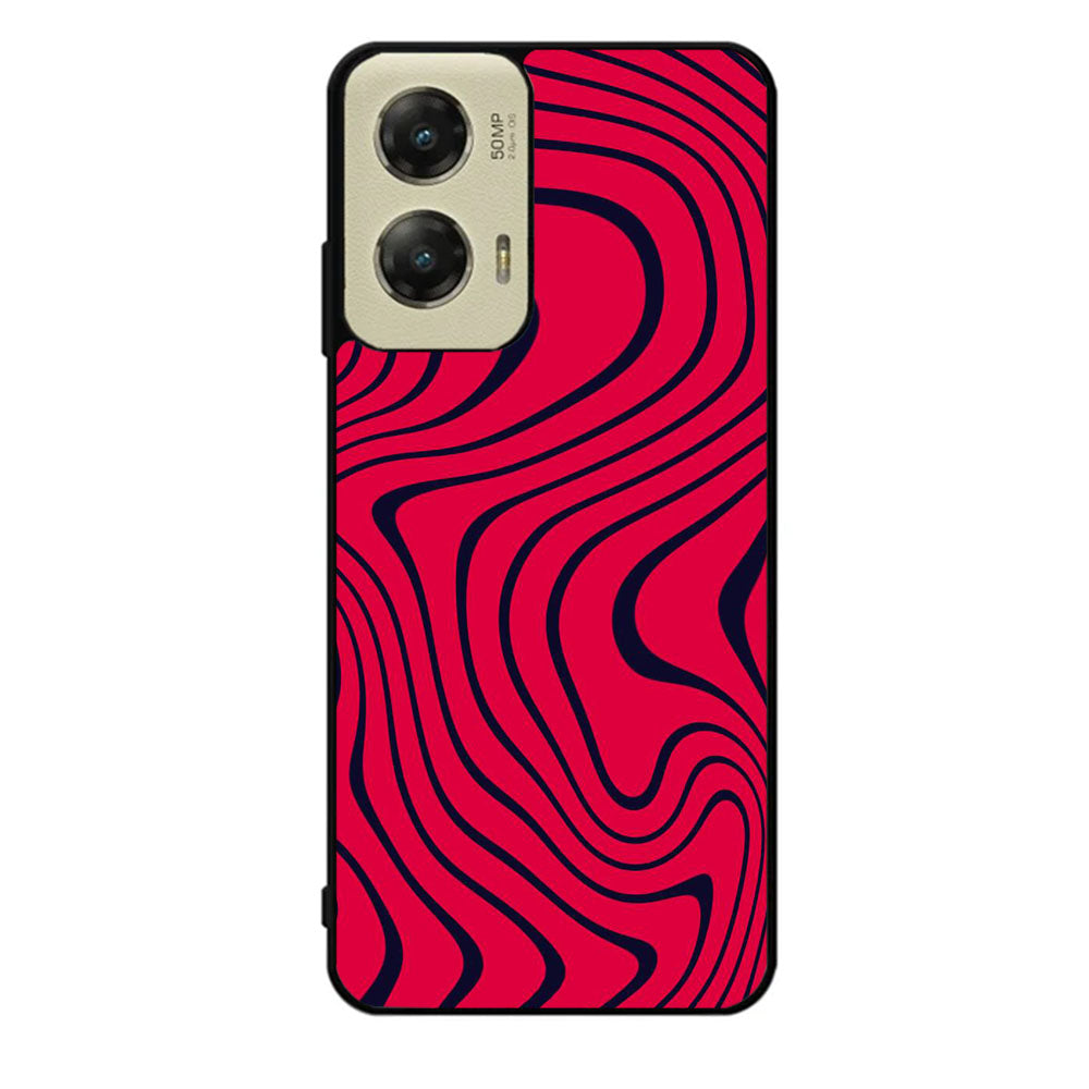 Pewdiepie red and black wavy Case Motorola Moto G Stylus 2024 5G BC1021