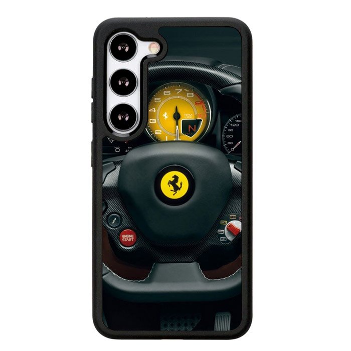 Red Ferrari Logo Z4552 Samsung Galaxy S24 Plus 5G , Samsung Galaxy S24+ 5G Case
