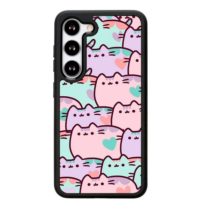 pusheen pattern Z4602 Samsung Galaxy S24 Plus 5G , Samsung Galaxy S24+ 5G Case