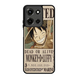 New Monkey D Luffy bounty poster Z4605 Motorola Moto G 5G 2025 Case