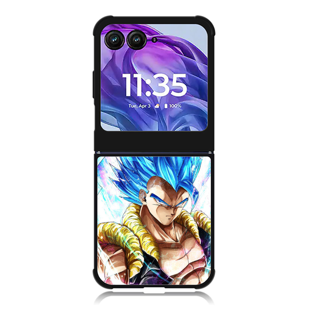 Gogeta Blue Art Dragon Ball Motorola Moto Razr Plus 2025/2024 Case, Moto Razr 50 Ultra 5G BC1041