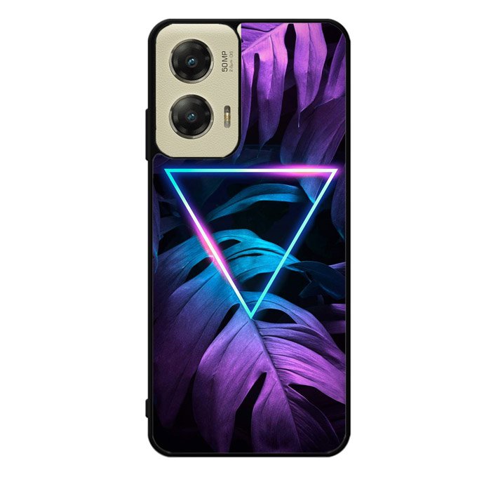 Neon Triangle Monstera Z8001 Motorola Moto G Stylus 5G 2024 Case