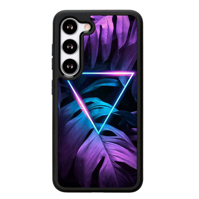 Neon Triangle Monstera Z8001 Samsung Galaxy S25 Plus 5G , Samsung Galaxy S25+ 5G Case