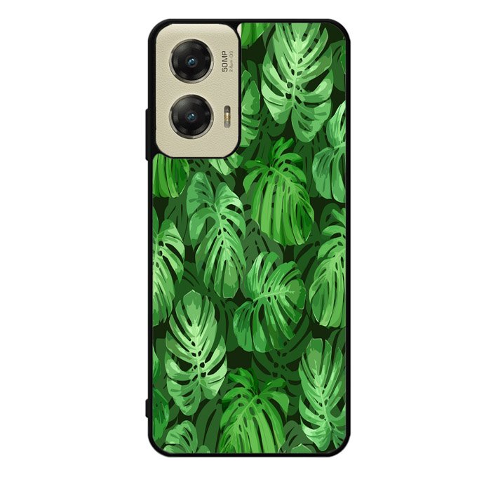 monstera leaves seamless tropical Z8005 Motorola Moto G Stylus 5G 2024 Case