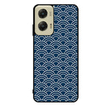 Japanese Gold Cloud Wave Indigo Pattern Z8008 Motorola Moto G Stylus 5G 2024 Case