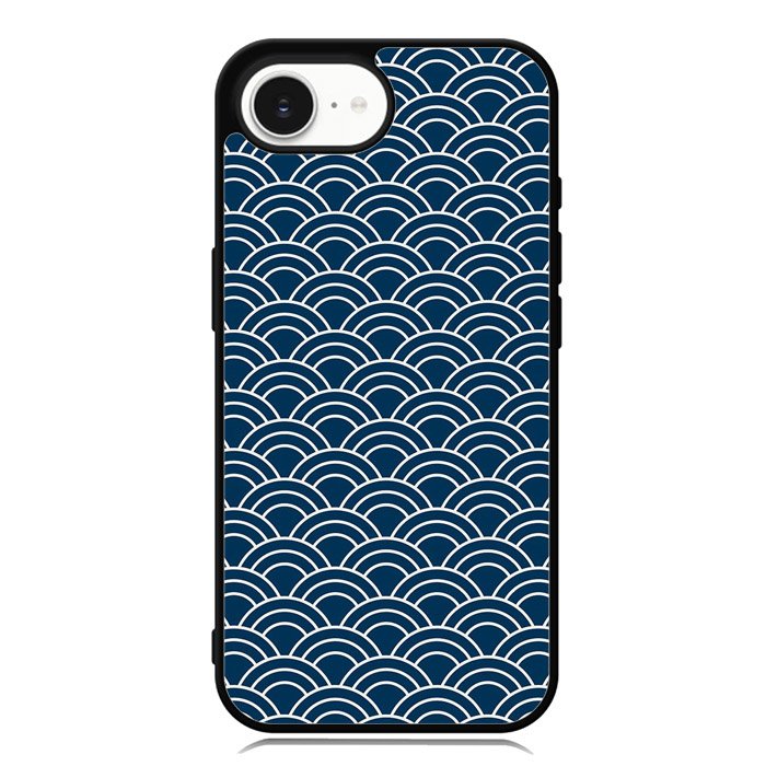 Japanese Gold Cloud Wave Indigo Pattern Z8008 iPhone 16e Case