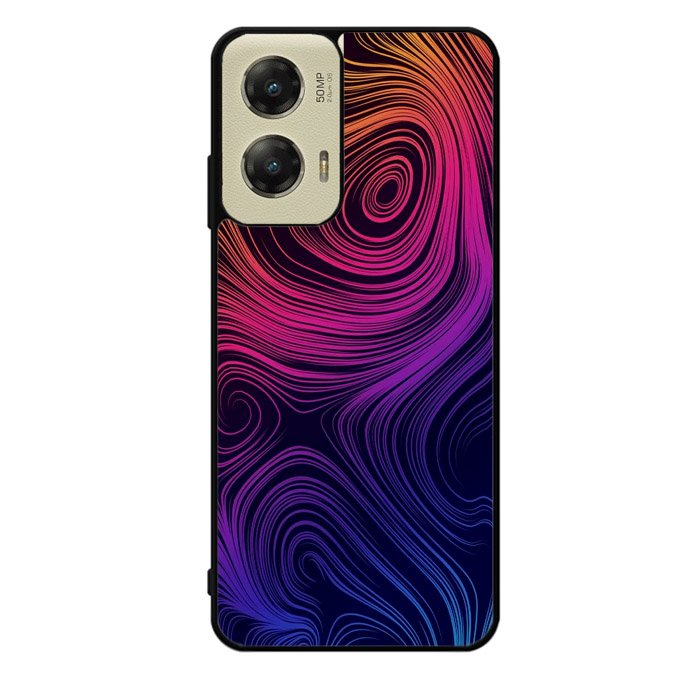 Neon Rainbow swirls Z8073 Motorola Moto G Stylus 5G 2024 Case