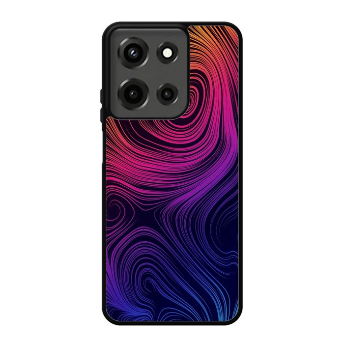 Neon Rainbow swirls Z8073 Motorola Moto G 5G 2025 Case
