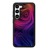 Neon Rainbow swirls Z8073 Samsung Galaxy S25 5G Case