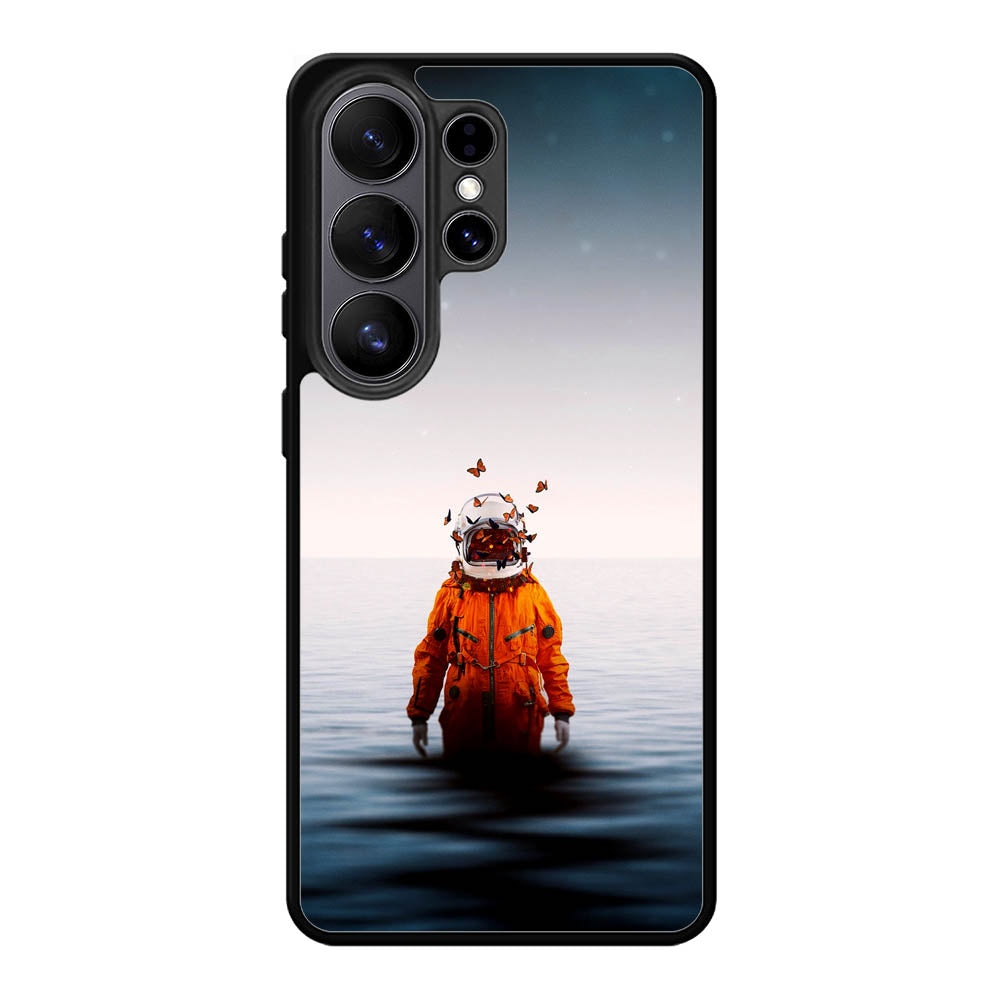 Butterfly Astronaut Z8081 Samsung Galaxy S26 Ultra Case