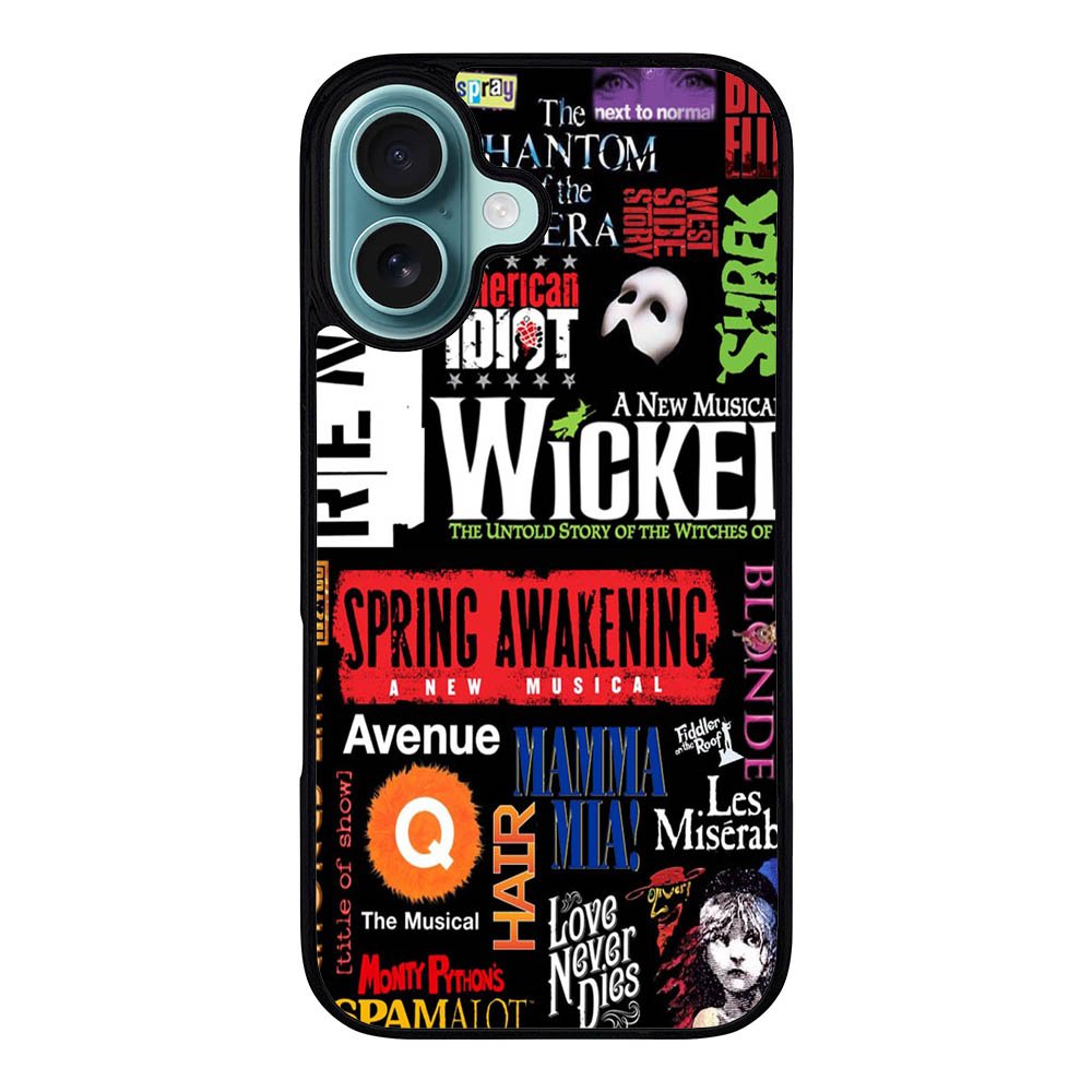 Broadway Musical Collage Case iPhone 16 Plus BC1651