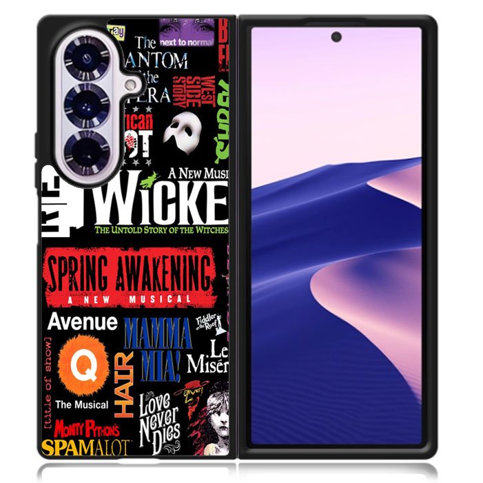 Broadway Musical Collage Samsung Galaxy Z Fold 7 5G Case BC1651