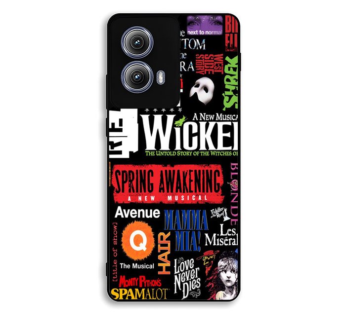 Broadway Musical Collage Motorola Moto Edge 2024 Case BC1651