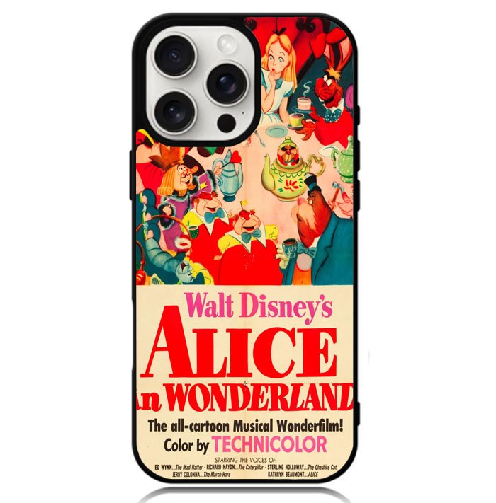 Vintage, Alice In Wonderland Poster Case iPhone 16 Pro BC1653