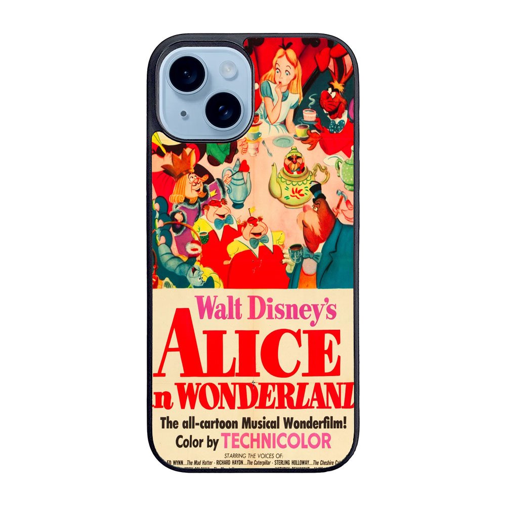Vintage, Alice In Wonderland Poster Case iPhone 15 Plus BC1653