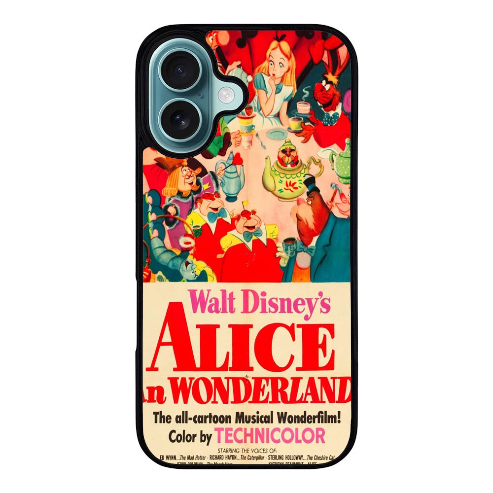 Vintage, Alice In Wonderland Poster Case iPhone 16 Plus BC1653