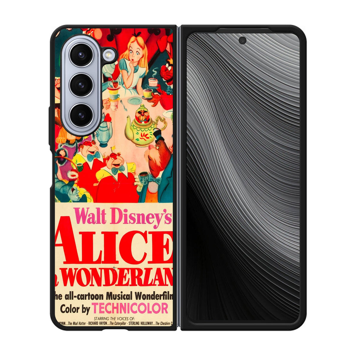 Vintage, Alice In Wonderland Poster Case Samsung Galaxy z Fold 5 5G BC1653