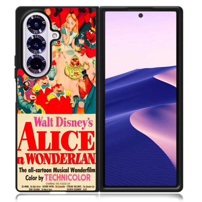Vintage, Alice In Wonderland Poster Samsung Galaxy Z Fold 7 5G Case BC1653