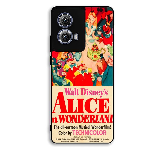 Vintage, Alice In Wonderland Poster Motorola Moto Edge 2024 Case BC1653