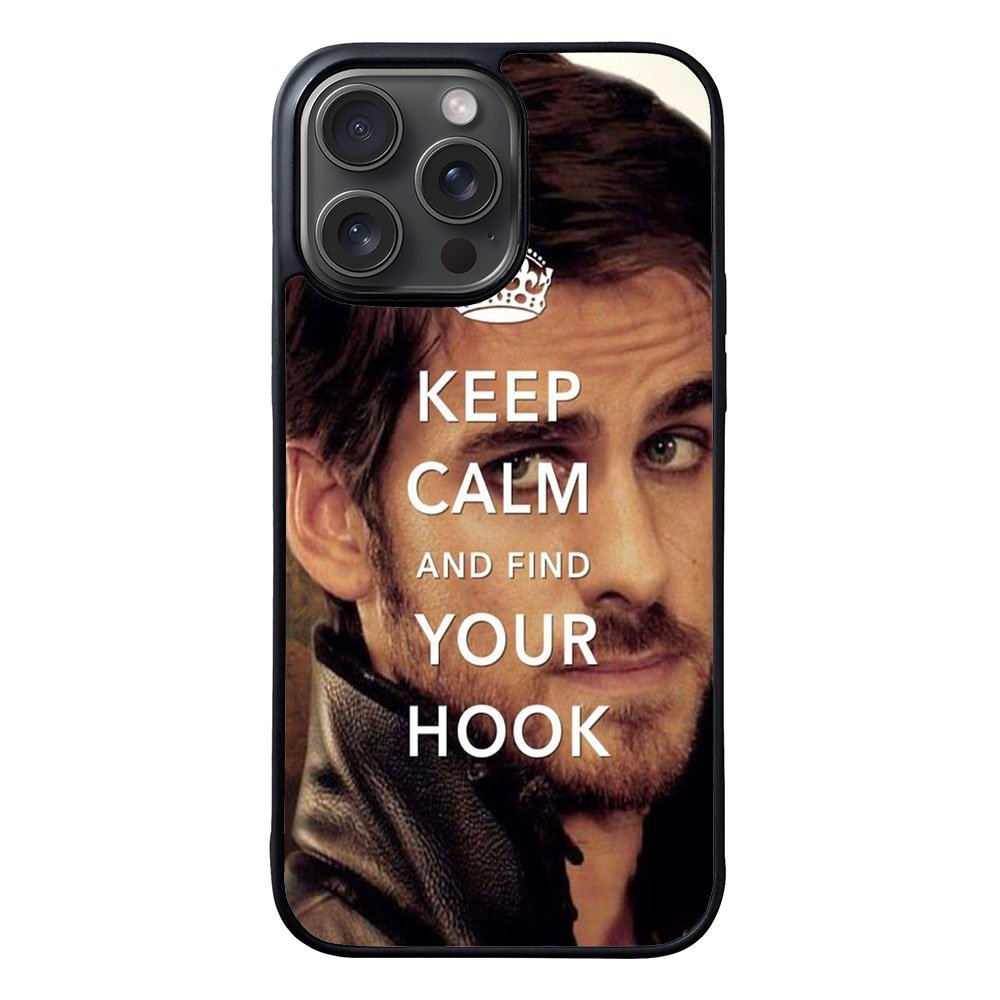 Once Upon A Time Captain Hook Keep Calm Case iPhone 15 Pro Max BC1659