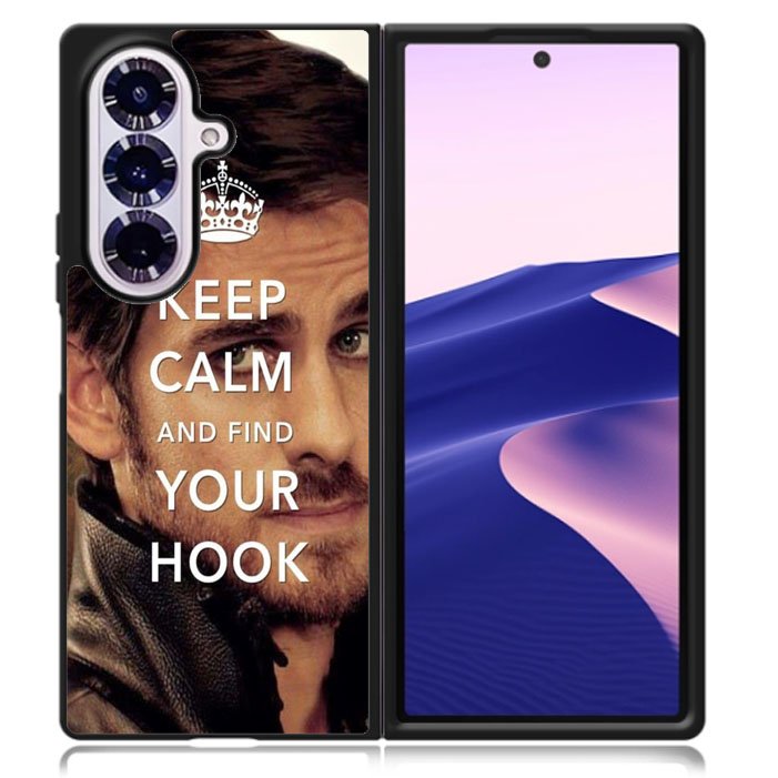 Once Upon A Time Captain Hook Keep Calm Samsung Galaxy Z Fold 7 5G Case BC1659