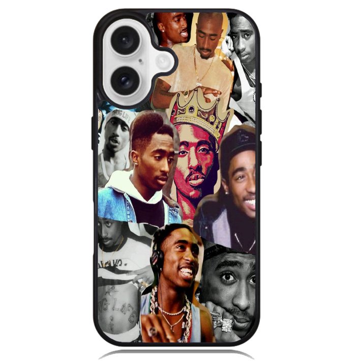 Tupac Shakur collage Case iPhone 16 BC1663