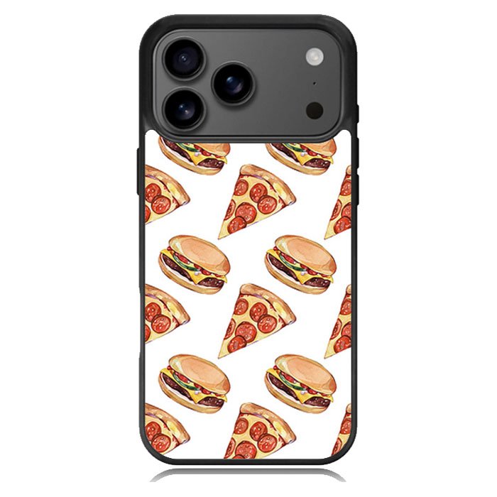 Pizza, hamburger 1 iPhone 17 Pro Case BC1673