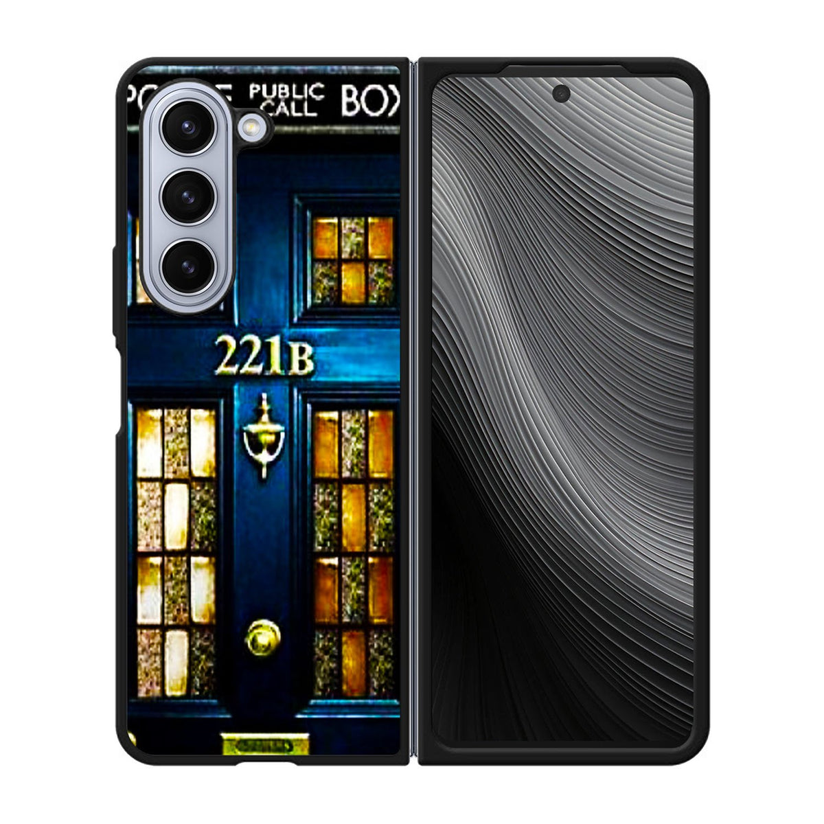 tardis sherlock holmes Case Samsung Galaxy z Fold 5 5G BC1674
