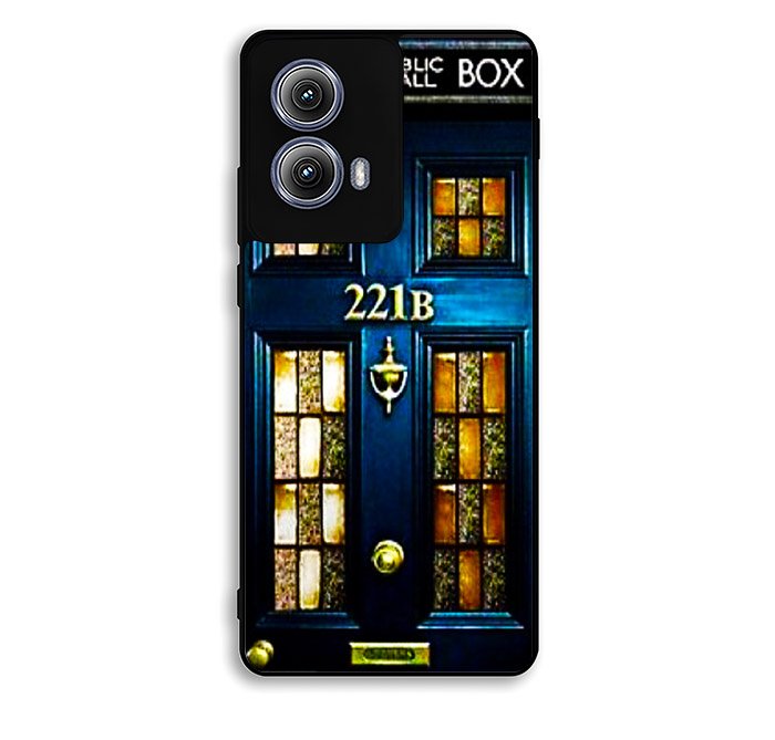 tardis sherlock holmes Motorola Moto Edge 2024 Case BC1674