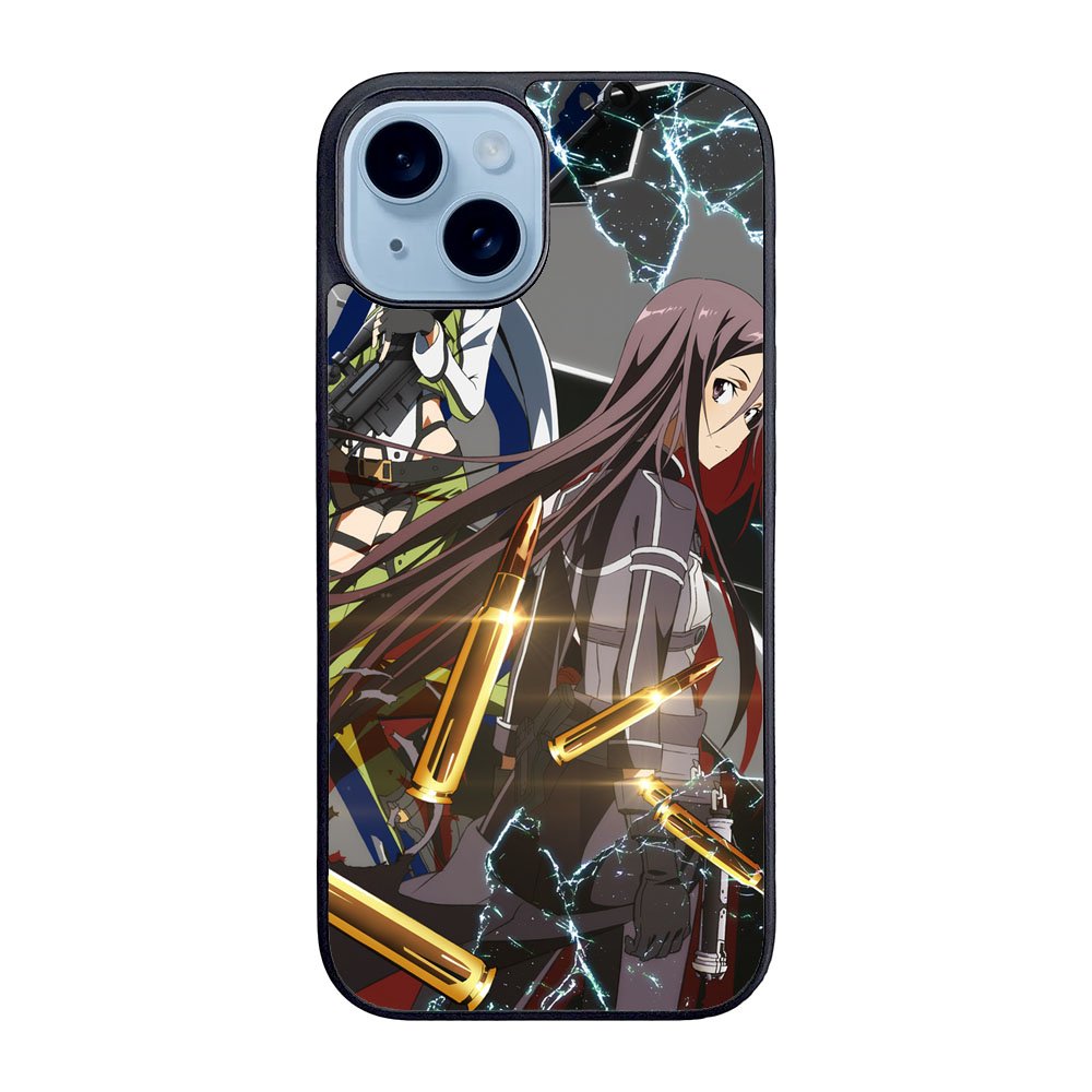 Sword Art Online Season 2 , Kirito and Sinon Case iPhone 15 Plus BC1675