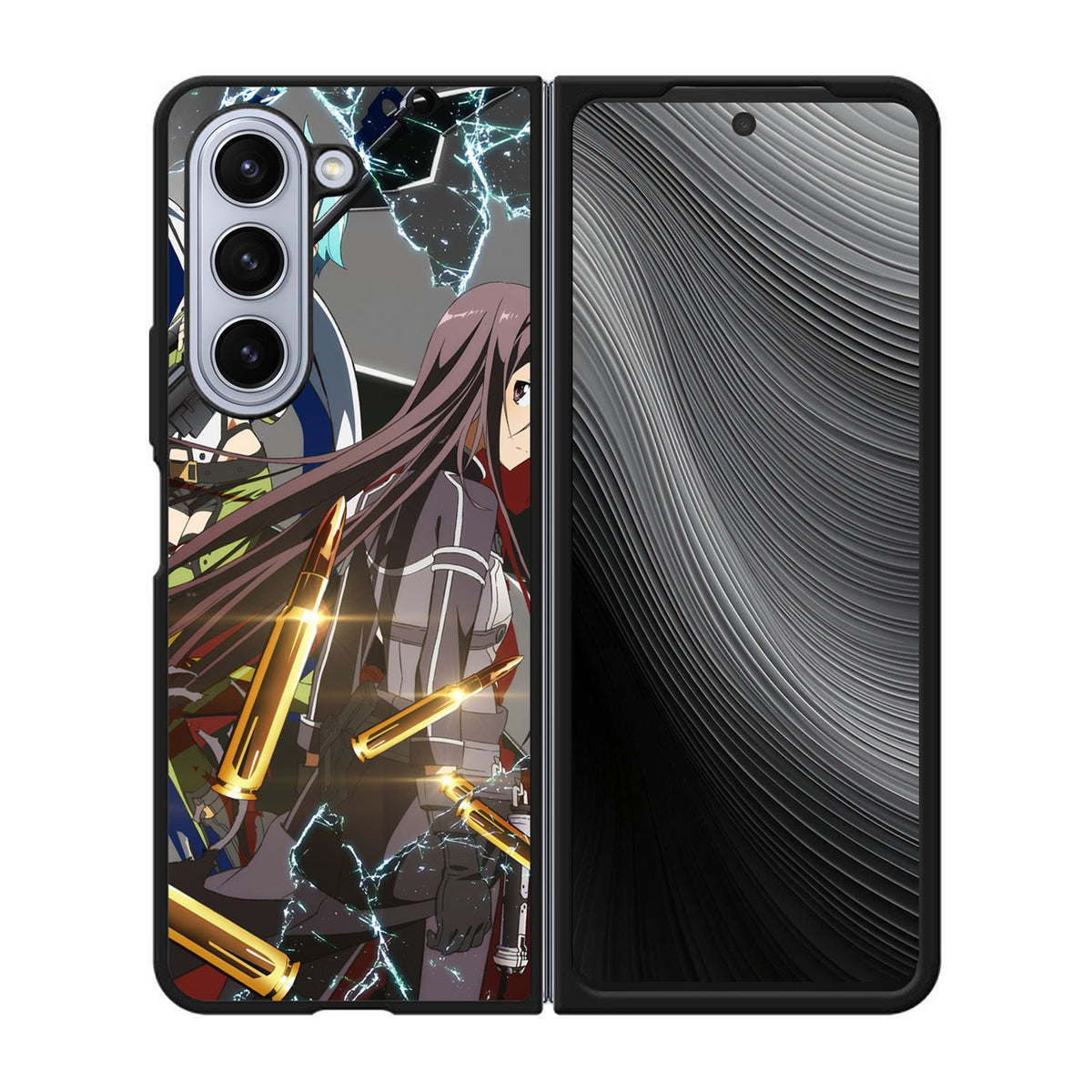 Sword Art Online Season 2 , Kirito and Sinon Case Samsung Galaxy z Fold 5 5G BC1675