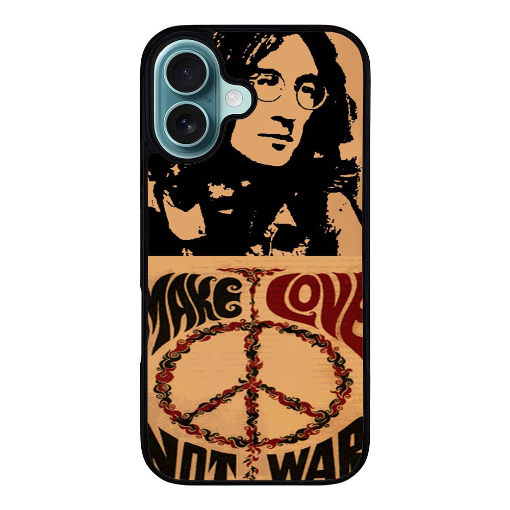John Lennon Peace and Love Case iPhone 16 Plus BC1687