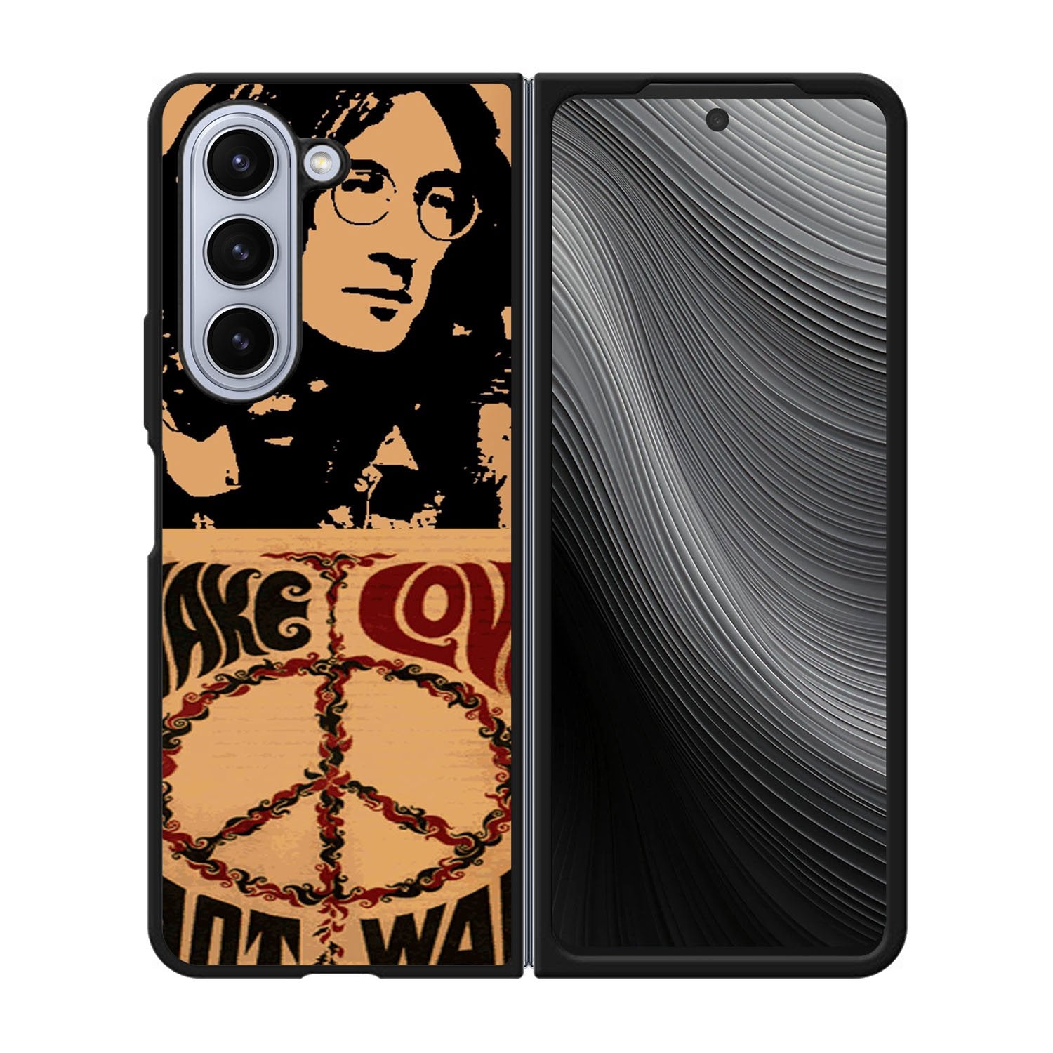 John Lennon Peace and Love Case Samsung Galaxy z Fold 5 5G BC1687