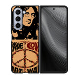 John Lennon Peace and Love Case Samsung Galaxy z Fold 5 5G BC1687