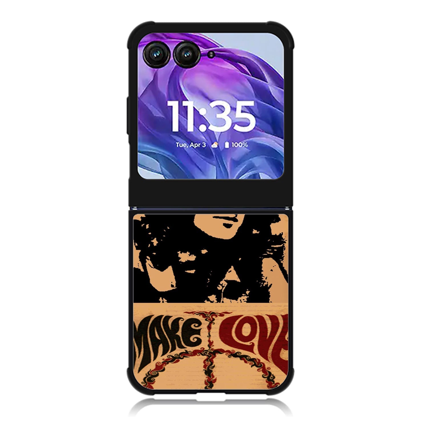 John Lennon Peace and Love Motorola Moto Razr 2024 , Moto Razr 50 Case FE1687