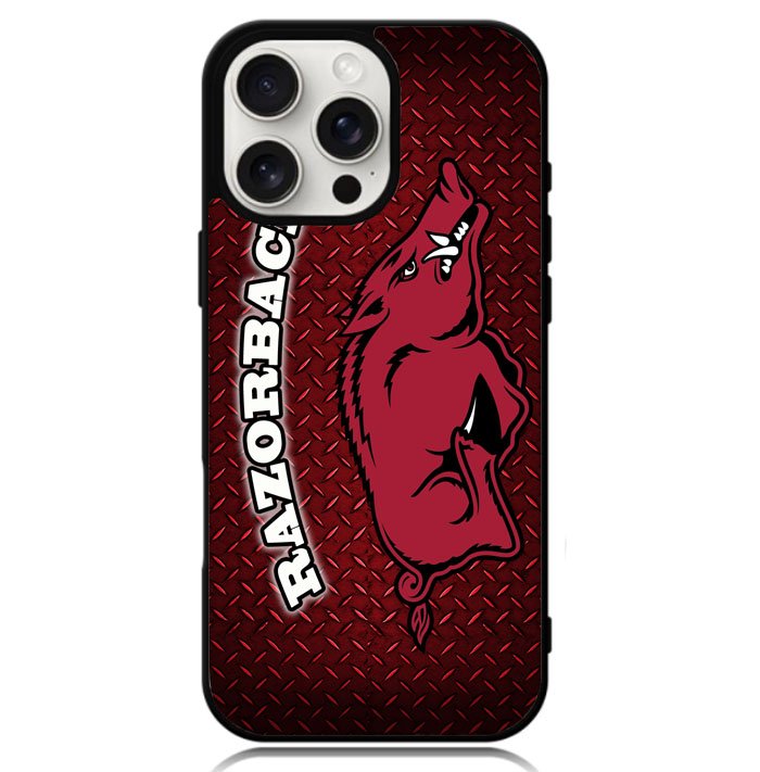Arkansas Razorbacks Logo Mascot Case iPhone 16 Pro BC1689