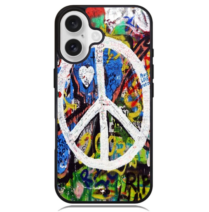 Peace Sign Graffiti Love Art Case iPhone 16 BC1701