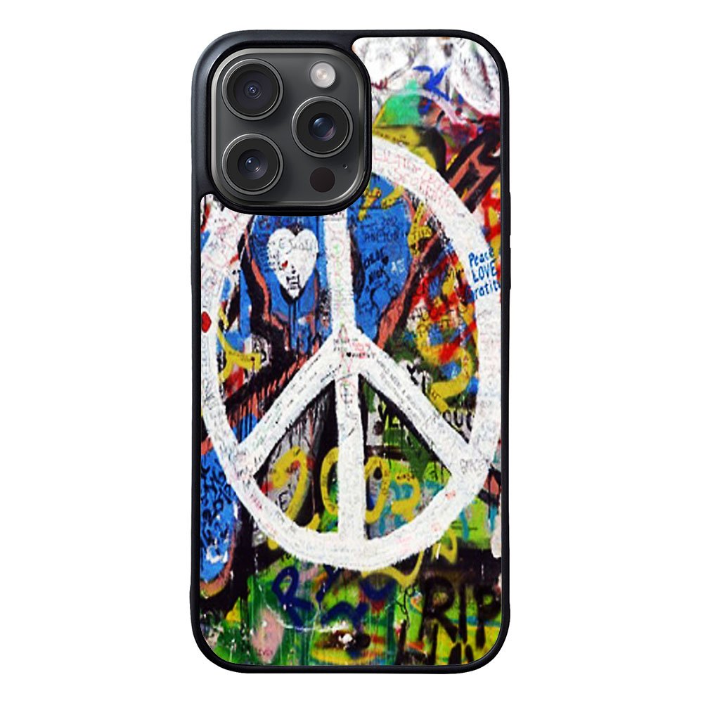 Peace Sign Graffiti Love Art Case iPhone 15 Pro BC1701